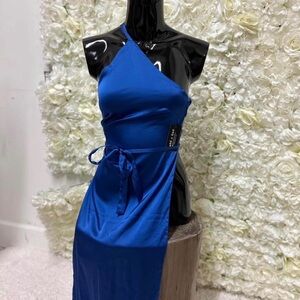 Elegant Blue Halter top